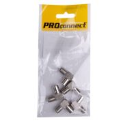 Переход гнездо F - штекер  TV угловой (уп.5шт) PROCONNECT 05-4311-4-9