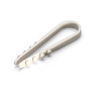 Дюбель-хомут ДХ 11-18 для круглого кабеля нейлон бел. (уп.100шт) Fortisflex 56867