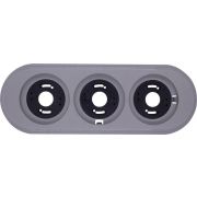 Рамка 3-х постовая пластик титан Bironi BF1-630-26