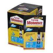 Клей-гель «Супер Момент гель» 3г (блист.1шт) шоу-бокс Момент C0036307
