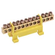 Шина PE «земля» на DIN-изол. «Стойка» ШНИ 6х9-12-С-Ж IEK YNN10-69-12P-K05