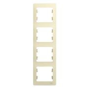 Рамка 4-м Glossa вертикал. беж. SE GSL000208