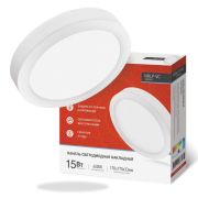 Светильник светодиодный NRLP-VC круглый накладной 15Вт 230В 6500К 1200лм 170мм IP40 панель бел. IN HOME 4690612038728