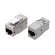 Адаптер проходной (coupler) Keystone Jack RJ45 (8P8C) кат.6 4 пары экранир. CA2-KJ-C6-SH-BK черн. Hyperline 444916