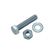 Болт с шестигранной головкой М8х50 DIN 933 + гайка + шайба оцинк. (уп.4шт) Tech-Krep/Zitar 114053