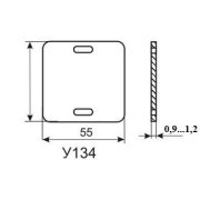 Бирка кабельная маркировочная У-134 (квадрат) (уп.100шт) Михнево 019018