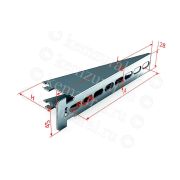 Полка кабельная К1164 УТ1.5 L625 2мм сталь КЭМЗ 461 451006 14