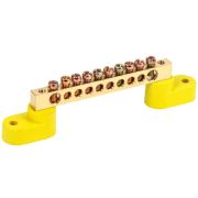 Шина PE «земля» ШНИ-6х9-10-У2-Ж на 2х угл. изол. IEK YNN10-69-10C2-K05