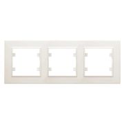 Рамка 3-м Karea горизонт. крем. Makel 56010703