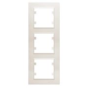 Рамка 3-м Karea вертик. крем. Makel 56010708