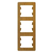 Рамка 3-м Glossa вертикал. дерево дуб SE GSL000507