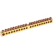 Шина PEN «земля-ноль» 8х12мм 20/1 (20групп/крепеж по центру) IEK YNN20-20-100