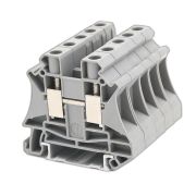 Клемма проходная винтовой зажим 2 точки подключения 10кв.мм сер. DKC TUR-10