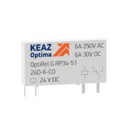 Реле промежуточное OptiRel G RP34-51-6D-6-CO КЭАЗ 281140