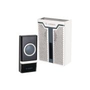 Звонок беспроводной полиф. 23 мелодий 150м 1 кноп. IP44 черн. КОСМОС KOC_AG514