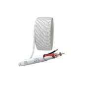 Кабель для аналогового видеонаблюдения K-0.75-PVC КВК-В-2+2х0.75кв.мм 200м бел. Эра Б0052734