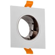 Светильник 4107 встраиваемый поворотный GU10 бел./шокол. пласт. IEK LT-UVB0-4107-GU10-1-K30