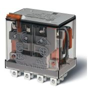 Реле миниатюрное силовое электромеханич. монтаж в розетку или наконечники Faston (4.8х0.5мм) 4CO 12А AgNi 48В DC RTI опции: нет FINDER 563490480000