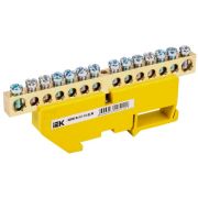 Шина PE «земля» на DIN-изол. ШНИ-8х12-14-Д-Ж IEK YNN10-812-14D-K05