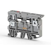 Клеммник с держ. предохр. (5х20 5х25) с индикацией 24В DC на DIN-рейку 6кв.мм сер. ASK 2LD (24 VDC) Klemsan 351229