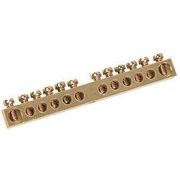 Шина PEN «земля-ноль» 8х12мм 16/1 (16групп/крепеж по центру) IEK YNN20-16-100