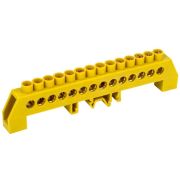 Шина PE «земля» в комб. DIN-изол. «Стойка» ШНИ-8х12-14-КС-Ж IEK YNN10-812-14DP-K05