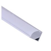 Профиль накладной угловой PAL 1616 L2000 в комплекте: 2 глухих заглушки; рассеив. матов.; 4 клипсы крепежных JazzWay 5049888