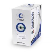 Кабель витая пара FTP (F/UTP) кат.5E 4 пары 24 AWG ОЖ экран-фольга нг(А)-LSLTx зел. (уп.305м) Cabeus 11267c