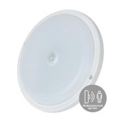 Светильник ДПО 20Вт круг IP65 4000K 230В ЖКХ настенно-потолочный с инфракрасн. датчиком КОСМОС KOC_DPO20WR1IR.4K
