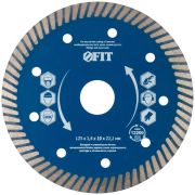 Диск отрезной алмазный универс. «Армобетон турбо» 125х1.4х10х22.2мм сухая и влажная резка FIT 37347