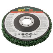 Диск зачистной полимерный посадочный диаметр 22.2мм 125мм зел. FIT 39611