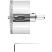 Коронка кольцевая по керамограниту камню и кафелю алмазная с центровочным сверлом 68х70мм FIT 16225