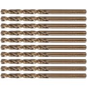 Набор сверл по металлу Profi 4.5х80мм с кобальтом 5проц. (уп.10шт) Cutop 48-45-10