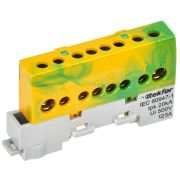 Шина PE «земля» изол. на универс. держ. 8х12-8-ЖЗ TEKFOR IEK TF-NN20-08-KL-K52