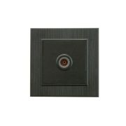 Розетка TV проходная Karea LINE STAR чер. Makel 86054007