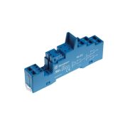 Розетка с безвинт. клеммами (пружинный зажим) для реле 40.51 40.52 40.61 40.62 модули 99.02 86.03 в комплекте пластик. клипса 095.91.3 син. FINDER 9555SPA