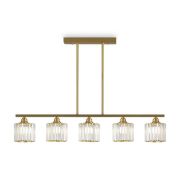 Люстра Ferrera 200Вт E27х5 IP20 Freya FR5474PL-05G