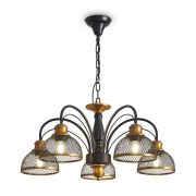 Светильник Caz 5х60Вт E27 IP20 подвесной Freya FR5527PL-05BBZ