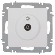 Розетка телевизионная одиночная TV СП Accent 6-301-01 IP20 бел. Intro Б0063601