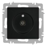 Розетка телевизионная одиночная TV СП Accent 6-301-05 IP20 антрацит Intro