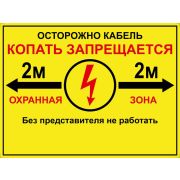 Табличка ПВХ односторонняя 210х280х5мм Протэкт УП-00006260