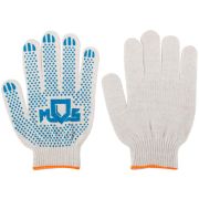 Перчатки вязаные (4 нити) 10 класс вязки х/б с ПВХ 12484