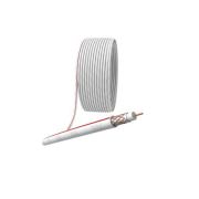 Кабель коаксиальный SAT 50м 75 Ом Cu/(оплетка Cu 75%) PVC бел. (уп.20м) Эра Б0044619
