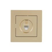 Розетка компьютерная VESNA зол. 140 LEZARD 742-3688-140