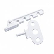 Ограничитель открывания 4-позиционный с метал. держателем пластик бел. (уп.1шт) Tech-Krep/Zitar 130856