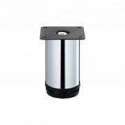 Ножка круглая регулируемая d50х100мм метал. хром Tech-Krep/Zitar 151290