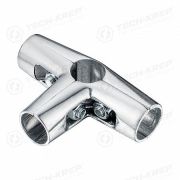 Соединитель 4-х труб хром (уп.1шт) Tech-Krep/Zitar 127453