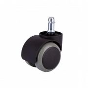 Колесо мебельное поворотное штифт М11 d50 без тормоза обрезин. пластик черн. (уп.1шт) Tech-Krep/Zitar 151217