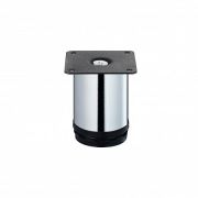 Ножка круглая регулируемая d50х80мм метал. хром Tech-Krep/Zitar 151300