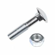 Болт мебельный с гайкой М6х50 DIN 603 оцинк. (уп.8шт) Tech-Krep/Zitar 108763